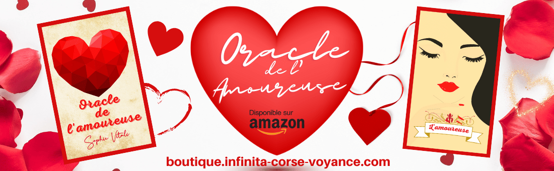 L'Oracle de l'amoureuse dédié à la voyance sentimentale/amour créé par Sophie Vitali célèbre médium/voyante et fondatrice du site de Rencontre Spirituelle