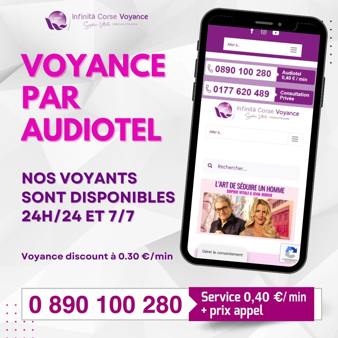 Consultations de voyance et de guidance médiumnique spirituelle à 0.30 € la minute avec Sophie Vitali célèbre médium et l'équipe du meilleur site de rencontre spirituelle